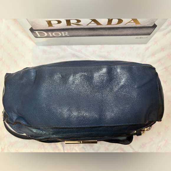 Coach Kristin Elevated limited edition Navy Leather Satchel No. B1193- 16823 - Picture 7 of 14